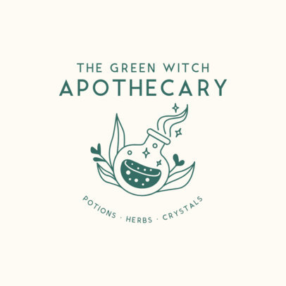 Logo Design Maker for an Apothecary Store with a Witchy Style