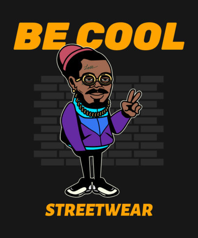 T-Shirt Design Creator Featuring a Stylish Man Illustration