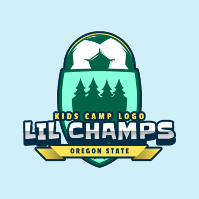 Logo Maker for a Soccer Kids Summer Camp
