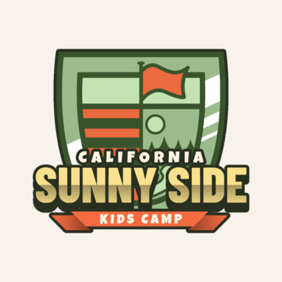 Adventurous Logo Maker for a Kids Summer Camp