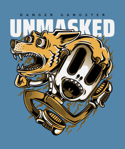 Illustrated T-Shirt Design Generator Featuring a Dancing Dog