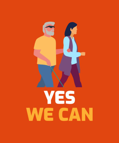 Equality T-Shirt Design Maker with an Optimist Quote