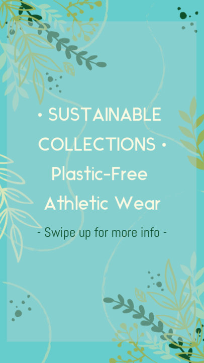 Eco-Friendly Instagram Story Template for a Clothing Brand