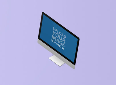 Minimal Render Mockup of an iMac Against a Plain Background 