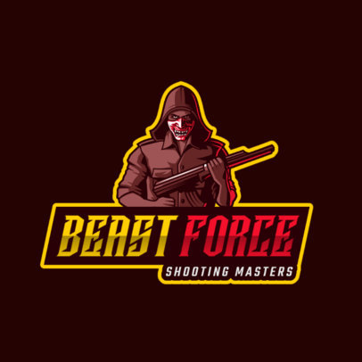 Logo Creator Featuring a Masked Shooter Graphic