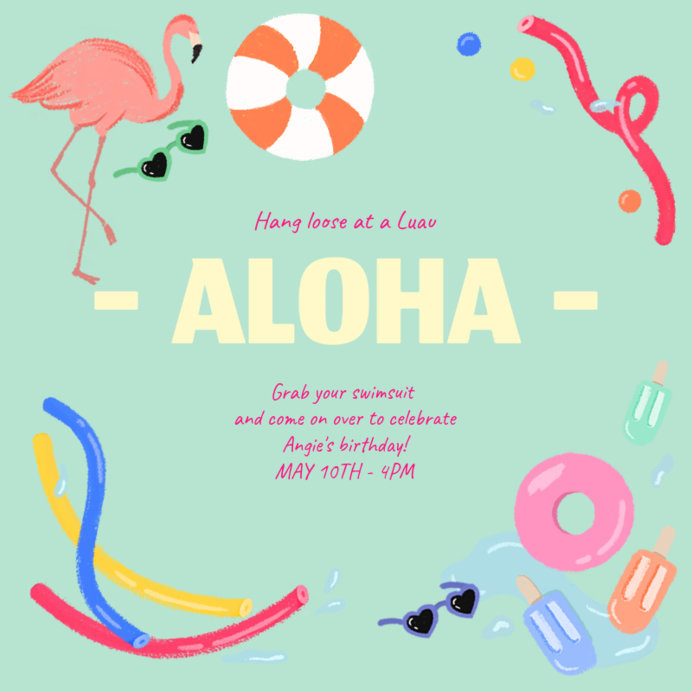 Instagram Post Generator for a Summery Birthday 