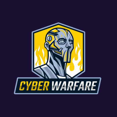 Gaming Logo Generator Featuring a Character Wearing a Futuristic Mask 2754r