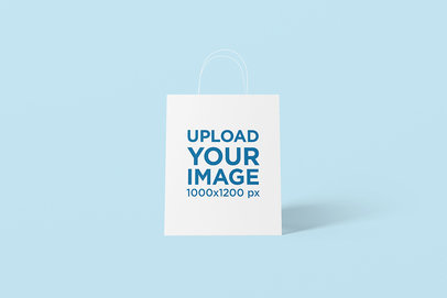 Gift Bag Mockup with a Customizable Background 