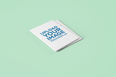 Mockup of Two Piled Magazines on a Solid Surface 1506-el