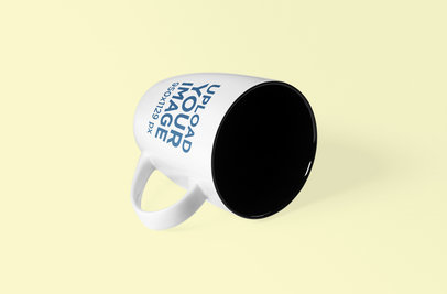 Coffee Mug Mockup Lying on Its Side