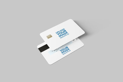 Both Sides Mockup of a Credit Card