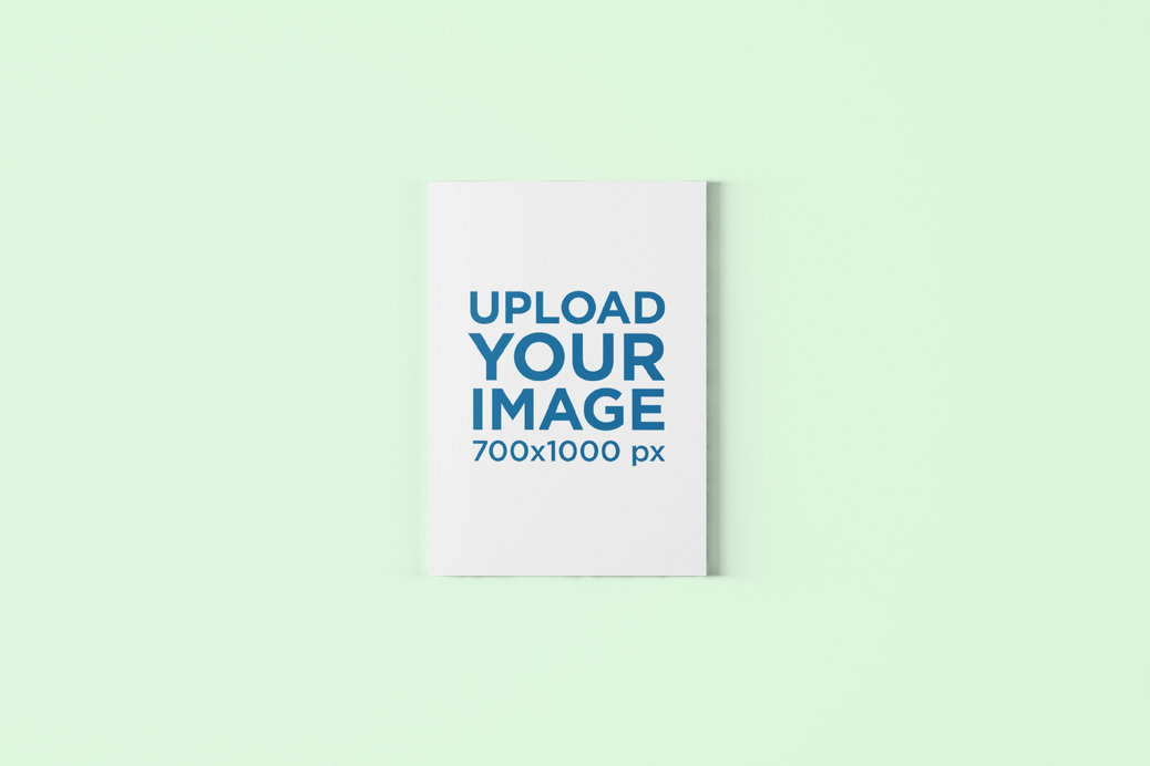 Magazine Mockup Featuring a Customizable Surface 