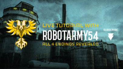 PUBG-Inspired YouTube Banner Maker with an Eagle Icon 1982i-2069