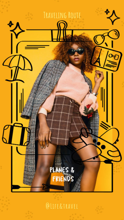 Instagram Story Maker with a Doodle Frame