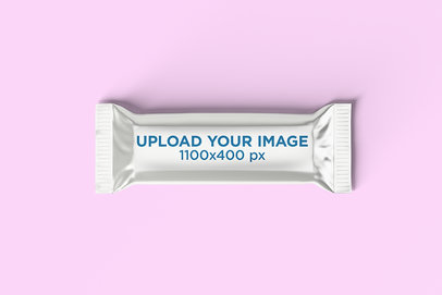 Mockup of a Chocolate Bar on a Solid Surface