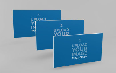 Mockup of Three Consecutive Browser Screens