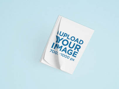 Mockup of a Letterhead Flying Off a Paper Block 1657-el