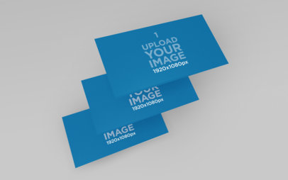 Mockup of Three Website Screens Overlapping Each Other 