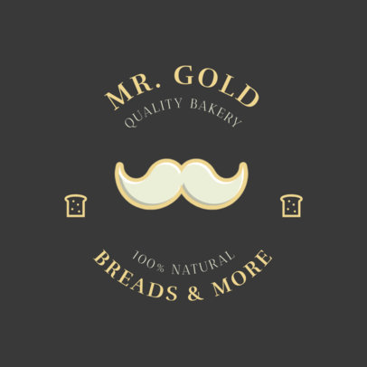 Natural Bakery Logo Design Template