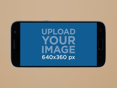 Samsung Galaxy S7 Mockup in Lanscape Position