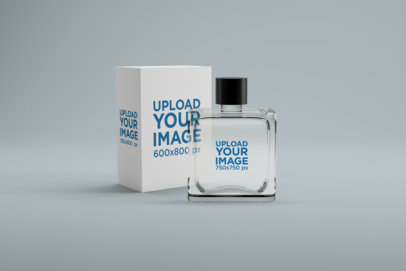 Perfume Mockup Featuring a Minimalistic Setting