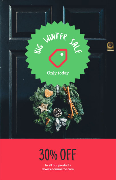 Christmas Flyer Maker for a Big Winter Sale
