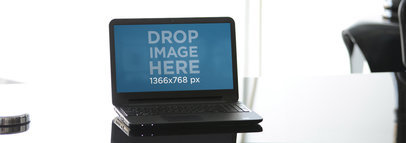 Laptop Mockup Featuring a Corporate Desk 
