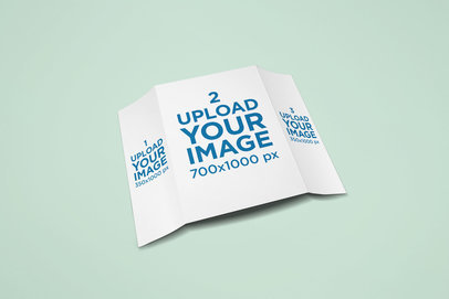 Gate Fold Brochure Mockup