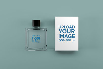Perfume Mockup Featuring a Customizable Surface 
