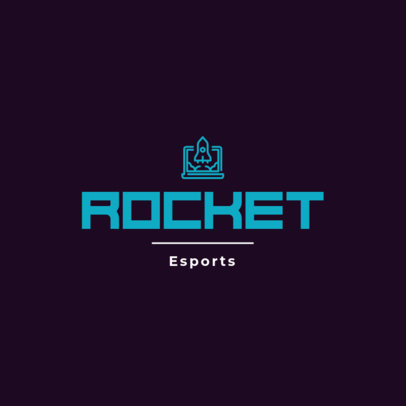 Gaming Logo Maker with a Rocket Clipart