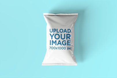 Chips Bag Mockup Featuring a Customizable Background 1538-el1