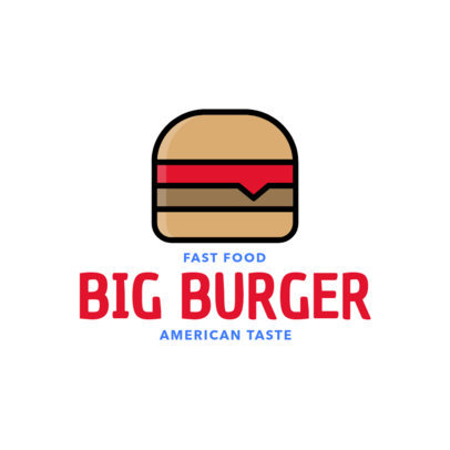 Simple Logo Maker for a Fast Food Restaurant