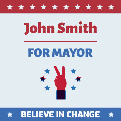 Political Instagram Post Maker with an Elections Theme