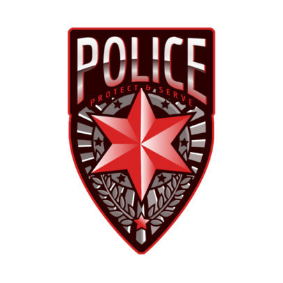 Gaming Logo Maker Featuring a Police Star Graphic