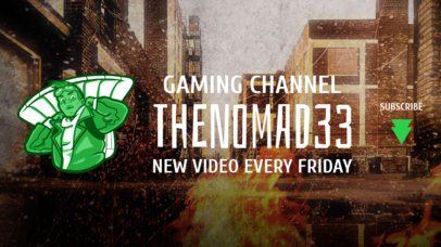 PUBG-Inspired YouTube Banner Creator with an Aircraft Pilot Character Icon 2067e