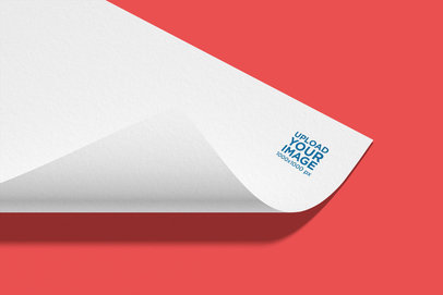 Logo Mockup Featuring a Postcard