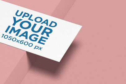 Business Card Mockup Placed in a Minimalistic Setting 1688-el