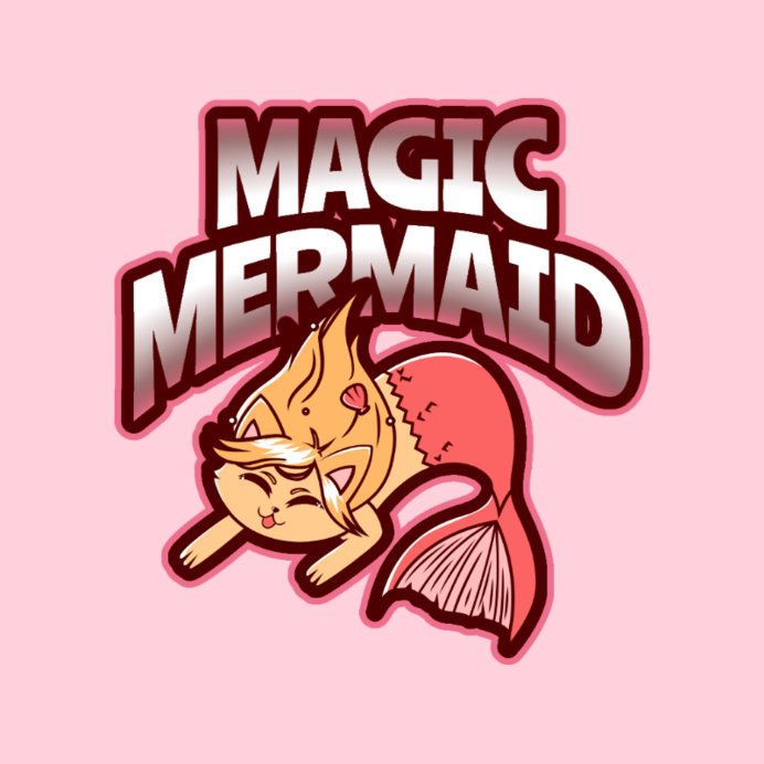 Logo Maker with a Magical Mermaid Cat Mascot