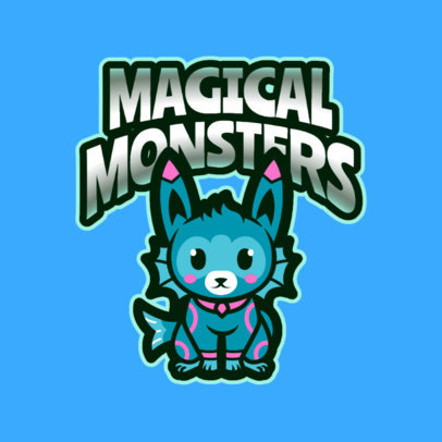 Gaming Logo Generator with a Fantasy Creature