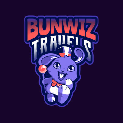 Fantasy Logo Generator Featuring a Magical Rabbit 