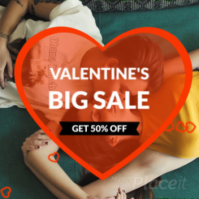 Instagram Video Maker for a Valentine's Day Sale