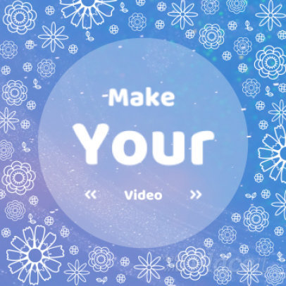 Instagram Video Maker for a Promo Video with Floral Motion Graphics