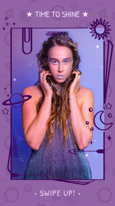 Instagram Story Maker with Cosmic Doodles