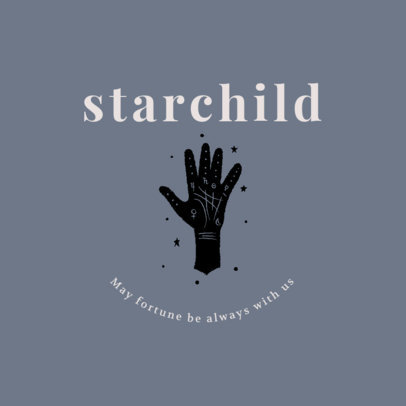 Logo Maker for Palm Readings with a Hand Clipart