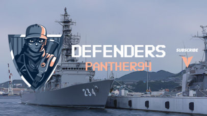 PUBG-Allusive YouTube Banner Design Template 2068c