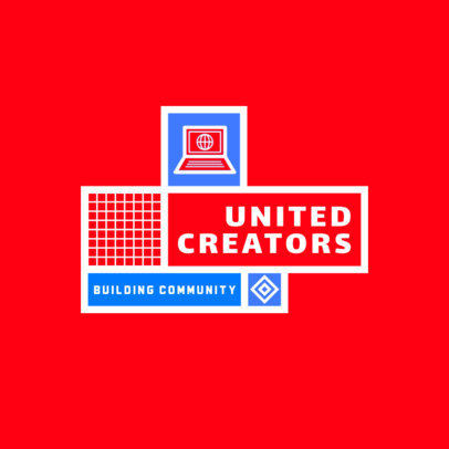 Logo Template for a Community Working Building