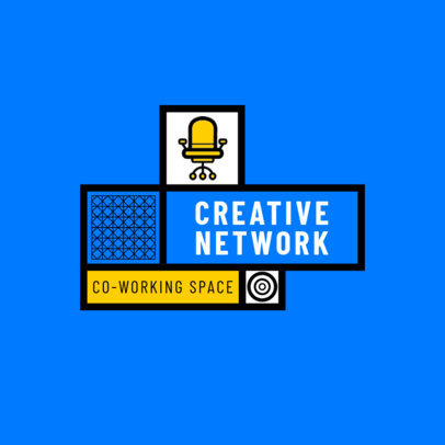 Modern Logo Template for a Coworking Environment
