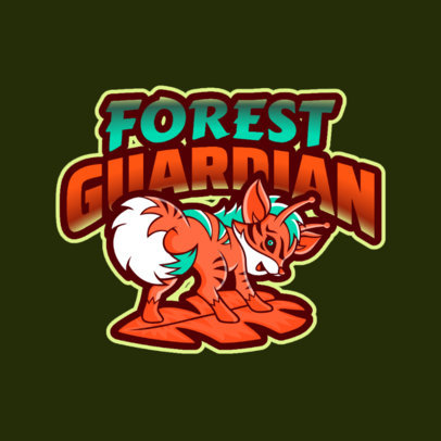 Logo Generator Featuring a Colorful Fantasy Animal Cartoon