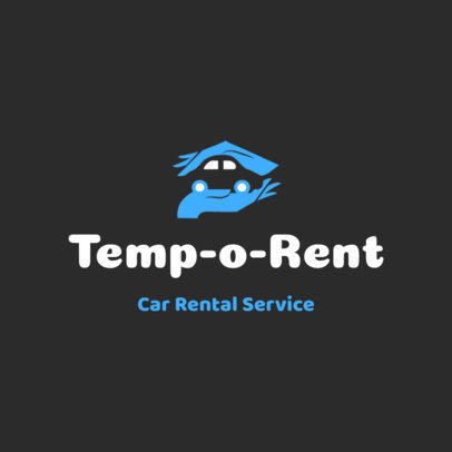 Logo Maker for Car Rental Companies with a Car Illustration