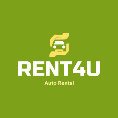 Auto Rental Logo Maker with an Abstract Icon